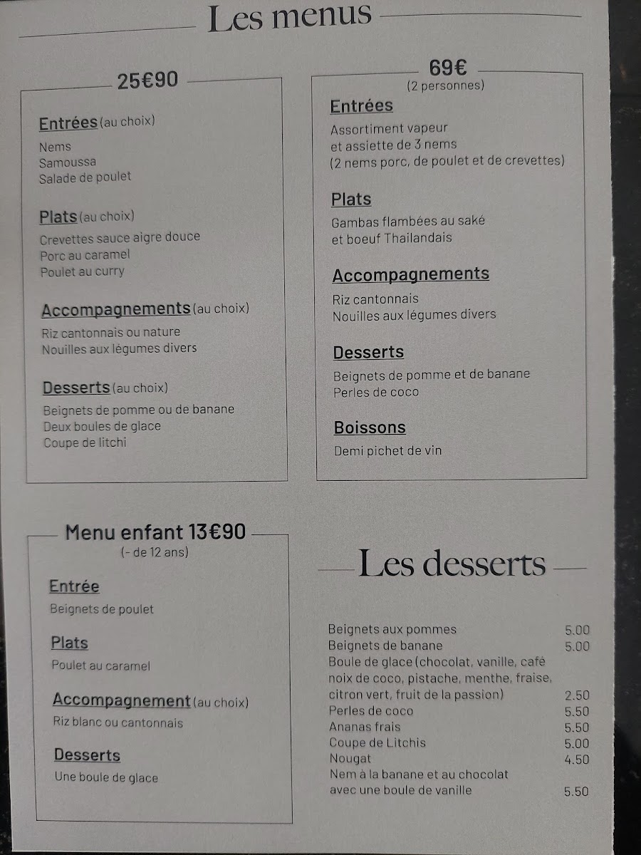 Menu Le Lotus-1