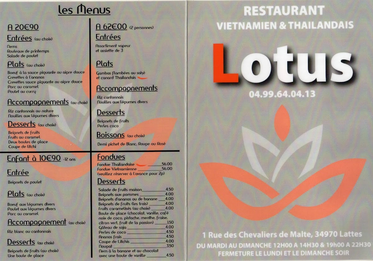 Menu Le Lotus-3